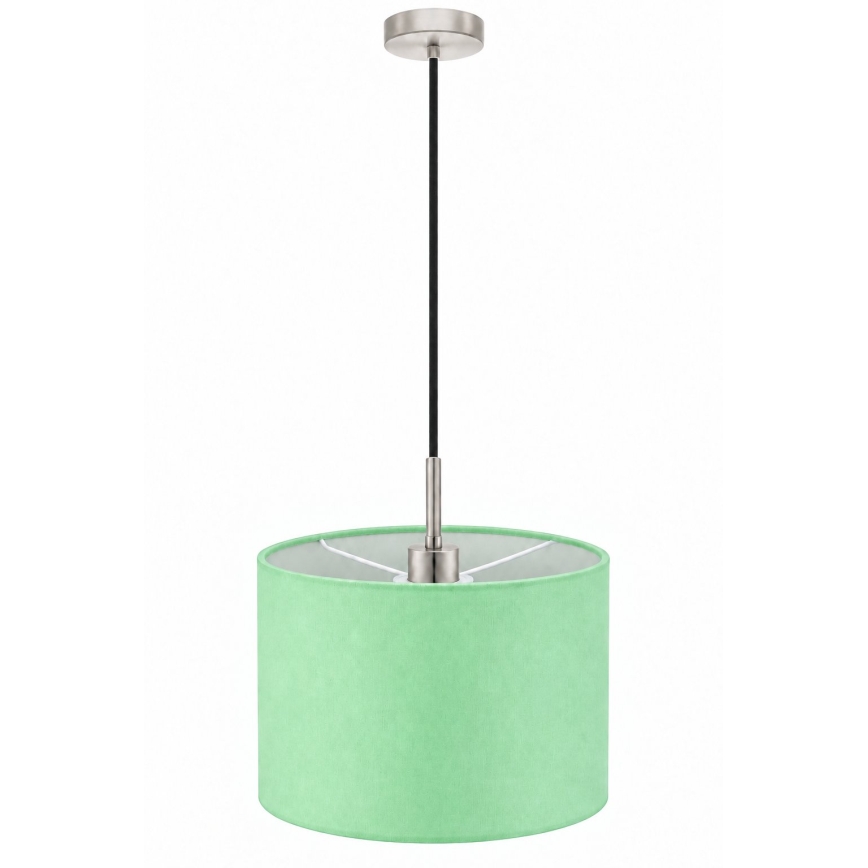 Eglo - LED-riippuvalaisin TUNJA vaijerilla 1xE27/60W/230V halkaisija 20 cm vihreä/musta