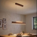 Eglo - LED-riippuvalaisin vaijerilla LED/17W/230V + LED/4,2W pähkinänvärinen