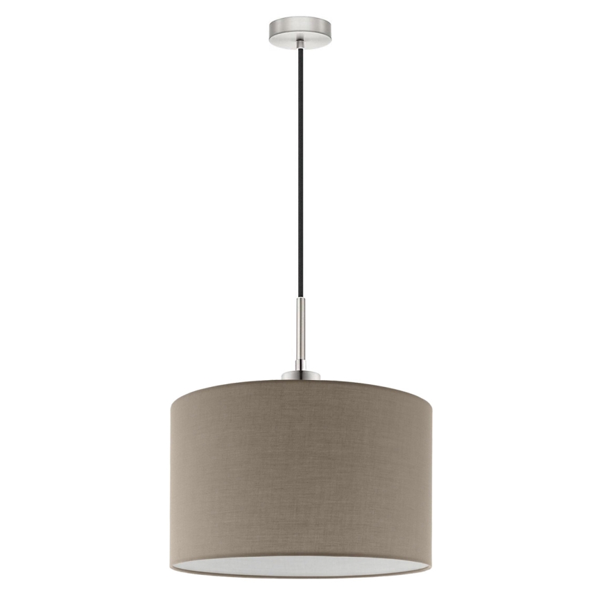 Eglo - LED  Riippuvalaisin vaijerilla TUNJA 1xE27/60W/230V taupe