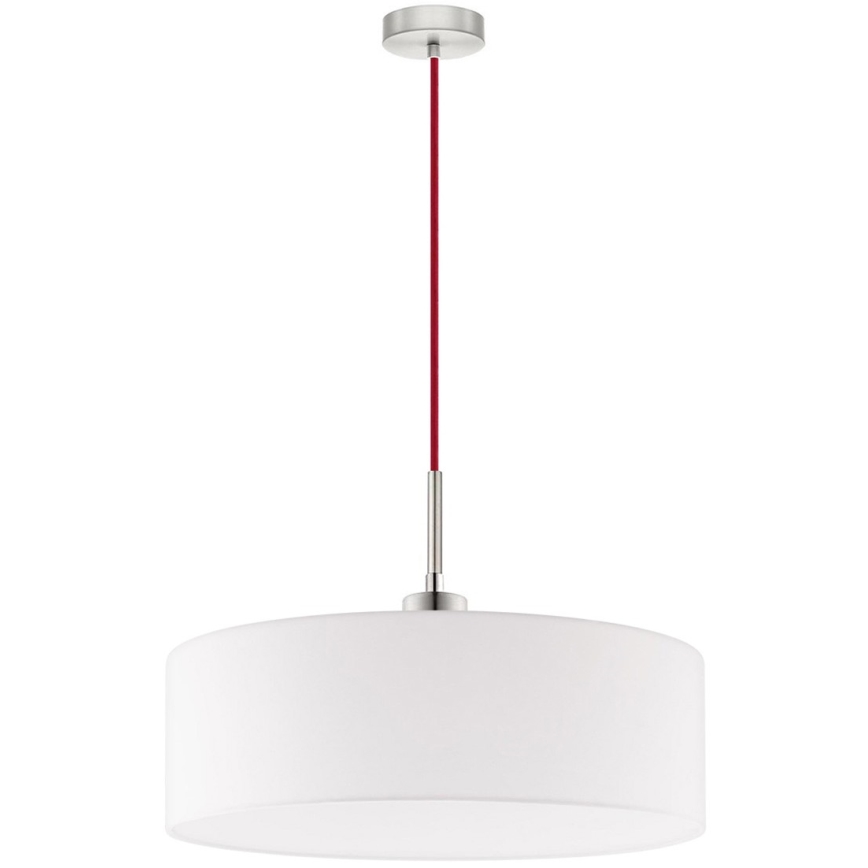 Eglo - LED-riippuvalaisin vaijerilla TUNJA 1xE27/60W/230V valkoinen