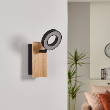 Eglo - LED-seinäspotti LED/4,2W/230V musta/ruskea