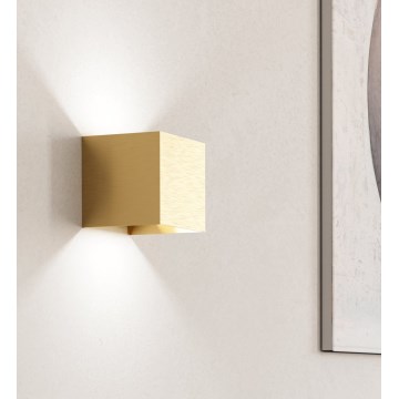 Eglo - LED-seinävalaisin 2xLED/1,5W/230V 3000K kulta