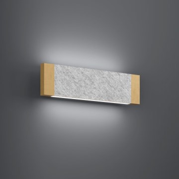 Eglo - LED-seinävalaisin 2xLED/5,4W/230V 3000K ruskea/harmaa