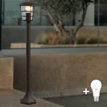 Eglo - LED ulkovalaisin 1xE27/8,5W/230V IP44 musta