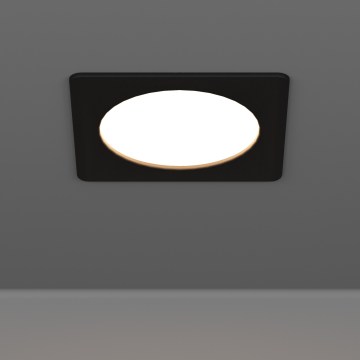 Eglo - LED-upotettava alasvalo LED/6,3W/230V 2700/4000/6500K 11,9x11,9 cm musta