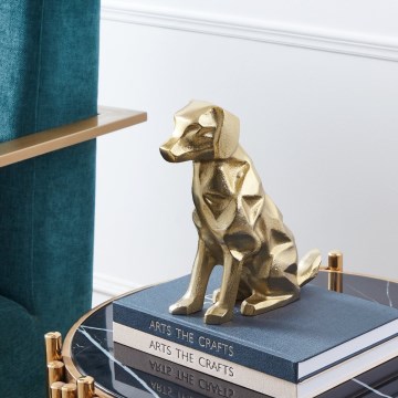 Eglo - Metallinen koriste 24,5x20 cm koira/kulta