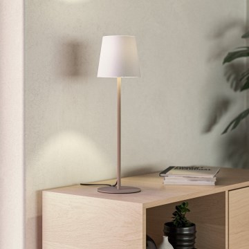 Eglo - Pöytävalaisin 1xE14/40W/230V kerma/valkoinen