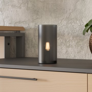 Eglo - Pöytävalaisin 1xE14/40W/230V musta