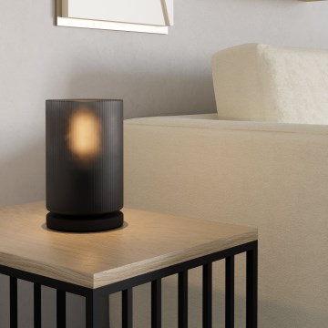 Eglo - Pöytävalaisin 1xE27/40W/230V harmaa