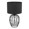 Eglo - Pöytävalaisin 1xE27/40W/230V musta