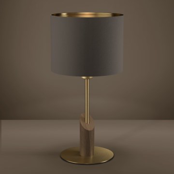 Eglo - Pöytävalaisin 1xE27/40W/230V ruskea/kulta