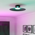 Eglo - RGBW LED-himmennettävä kattovalaisin LED/15,5 W/230 V 2700–6500 K Ø 45 cm musta