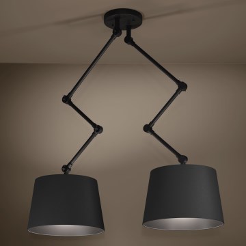 Eglo - Riippukattokruunu 2xE27/40W/230V musta
