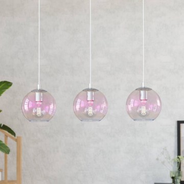 Eglo - Riippuvalaisin vaijerilla 3xE27/60W/230V kiiltävä kromi