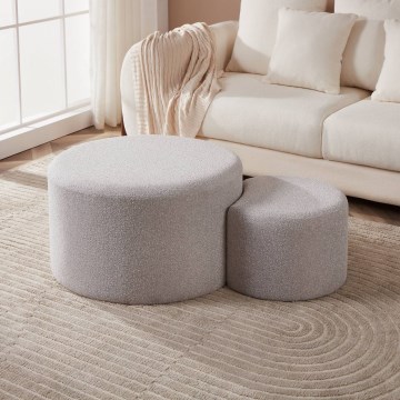 Eglo - SARJA 2x Jakkara Ø 45,5/70 cm harmaa