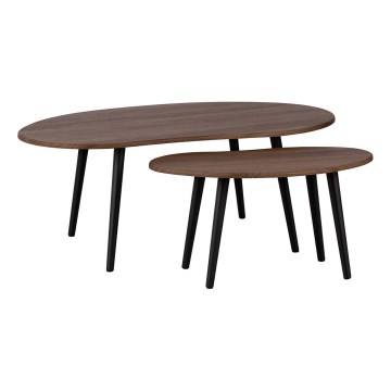 Eglo - SARJA 2x Ruskea sivupöytä