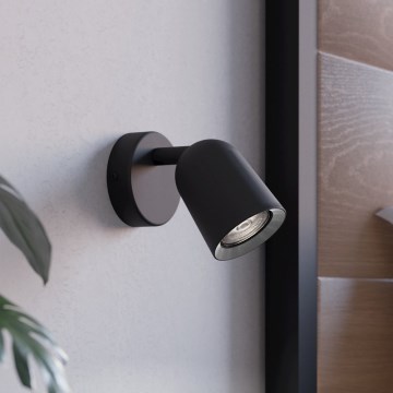 Eglo - Seinäspotti 1xGU10/5W/230V musta