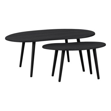 Eglo - SETTI 2x Sivupöytä musta