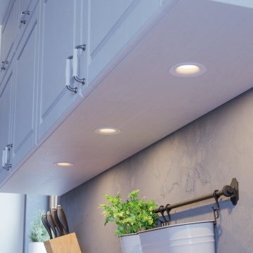 Eglo - Setti 3 kpl himmennettäviä LED-uppovalaisimia LED/4,8 W/230 V Ø 8,8 cm, valkoinen