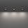 Eglo - Setti 3 kpl: LED-kylpyhuoneen sisäänrakennettavat alasvalaisimet, 4,9 W, 230 V, 2700/4000/6500 K, Ø 8,8 cm, IP65, musta