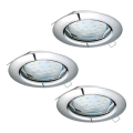 Eglo - SETTI 3x LED upotettava alasvalo PENETO 1xGU10-LED/3W/230V