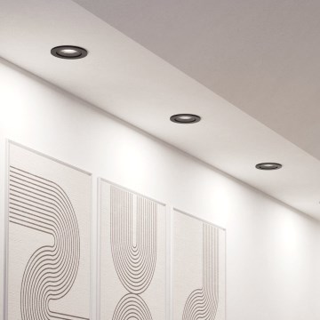 Eglo - SETTI 3x RGBW-LED himmennettävät upotettavat alasvalaisimet LED/4,7W/230V 2700-6500K musta