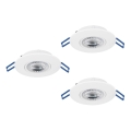Eglo - SETTI 3xLED uppoasennettava kattovalaisin LED/4,9W/230V 2700/4000/6500K halkaisija 9 cm valkoinen