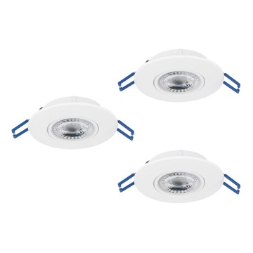 Eglo - SETTI 3xLED uppoasennettava kattovalaisin LED/4,9W/230V 2700/4000/6500K halkaisija 9 cm valkoinen