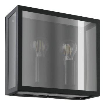 Eglo - Ulkoseinävalaisin 2xE27/40W/230V IP44 musta