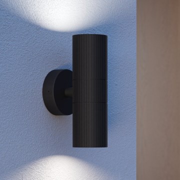 Eglo - Ulkoseinävalaisin 2xGU10/28W/230V IP44 musta