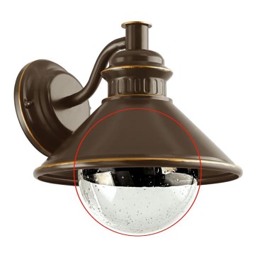 Eglo - Vaihtolasi seinävalaisimiin ALBACETE läpinäkyvä