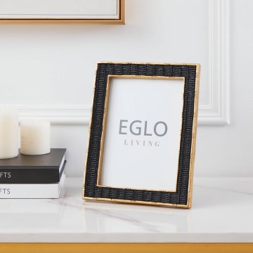Eglo - valokuvakehys 13x18 cm musta/kulta
