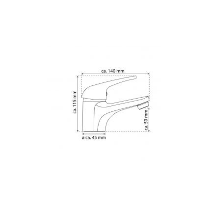 Eisl NI075CR - Pesuallashana GRANDE VITA CLASSIC, kiiltävä kromi