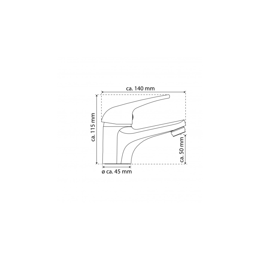 Eisl NI075CR - Pesuallashana GRANDE VITA CLASSIC, kiiltävä kromi