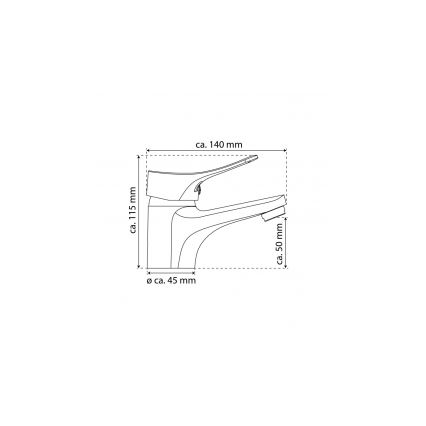 Eisl NI075VECR - Pesuallashana + ylivuotolla varustettu pohjaventtiili VERONA kiillotettu kromi