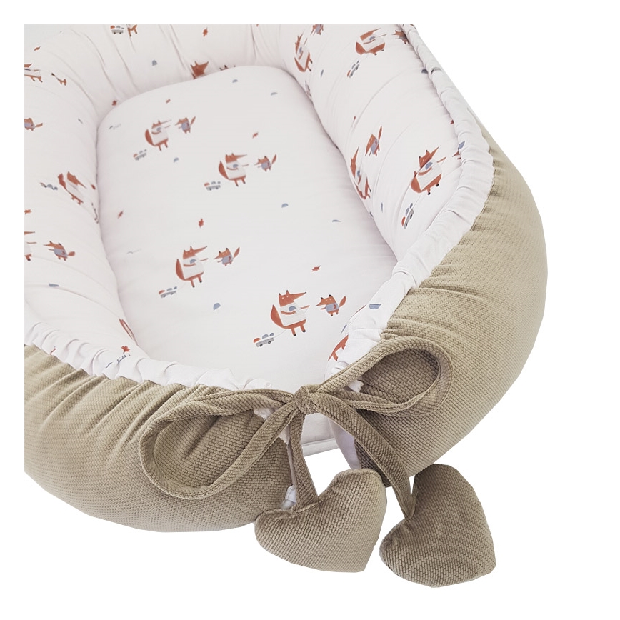 EKO - Puuvillainen vauvanpesä FOX 90x60 cm
