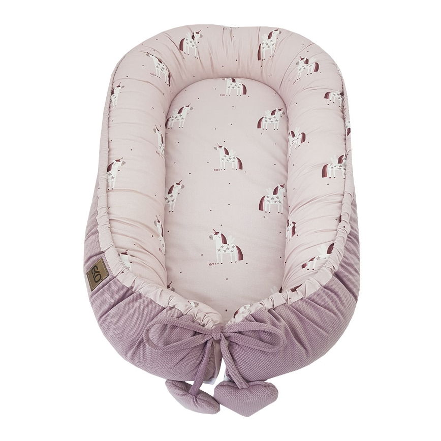 EKO - Puuvillainen vauvanpesä UNICORN 90x60 cm