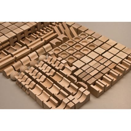 EkoToys - Luonnolliset puiset palikat 220 kpl