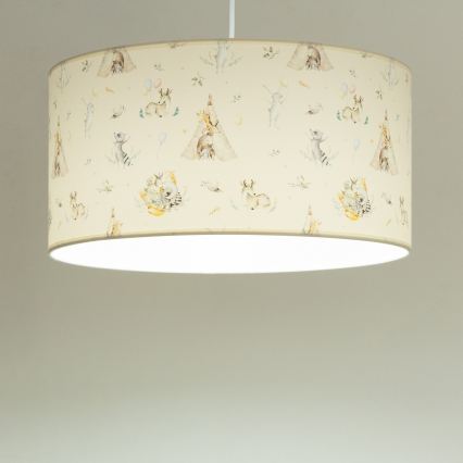 Eläinaiheinen lasten kattovalaisin KIDS ROOM, 1x E27/60W/230V, halkaisija 40 cm
