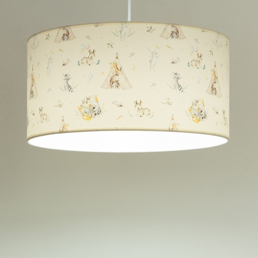 Eläinaiheinen lasten kattovalaisin KIDS ROOM, 1x E27/60W/230V, halkaisija 40 cm
