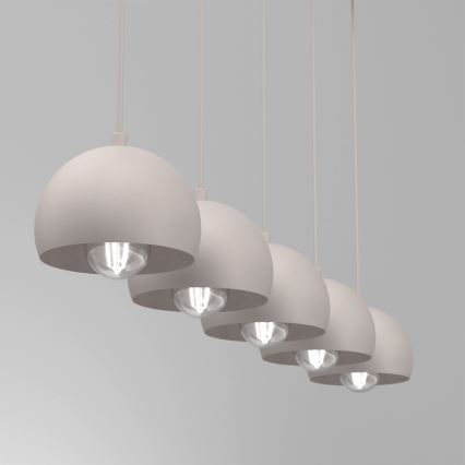 Elegantti kermanvärinen SOOL-riippuvalaisin 5xE27/15W/230V
