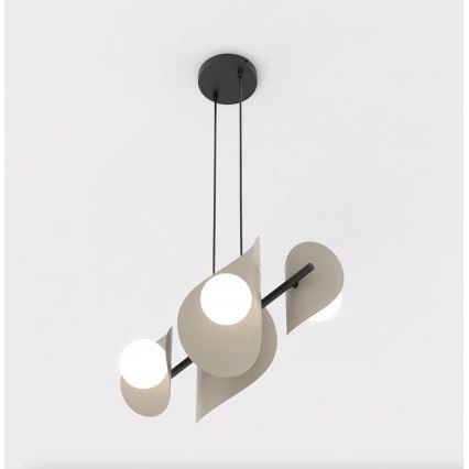 ELEMENTI-riippuvalaisin kaapelilla 4xG9/8W/230V, beige