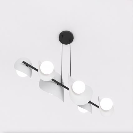 ELEMENTI-riippuvalaisin vaijerilla 6xG9/8W/230V, harmaa