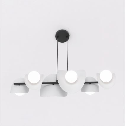 ELEMENTI-riippuvalaisin vaijerilla 6xG9/8W/230V, harmaa