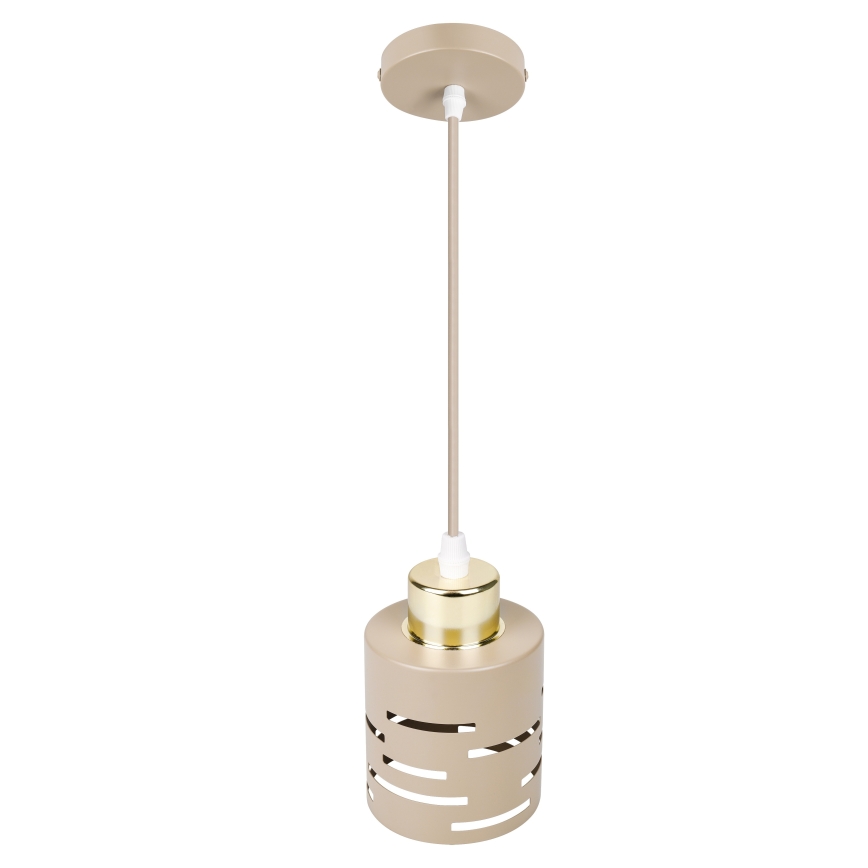 ELEN-langallinen riippuvalaisin 1xE27/35W/230V beige/kulta