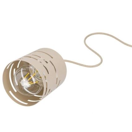 ELEN-langallinen riippuvalaisin 1xE27/35W/230V beige/kulta