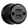 Elhard - Keraaminen retro-pistorasia 2xUSB-A musta