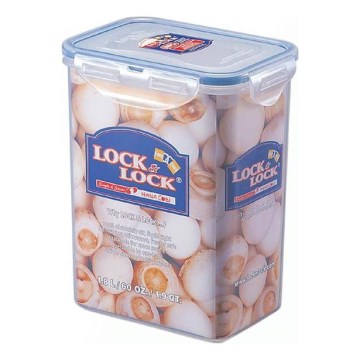 Elintarvikesäiliö LOCK 1,8 l sininen/ kirkas