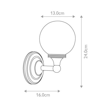 Elstead - LED-seinävalaisin kylpyhuoneeseen AUSTEN 1xG9/3W/230V IP44