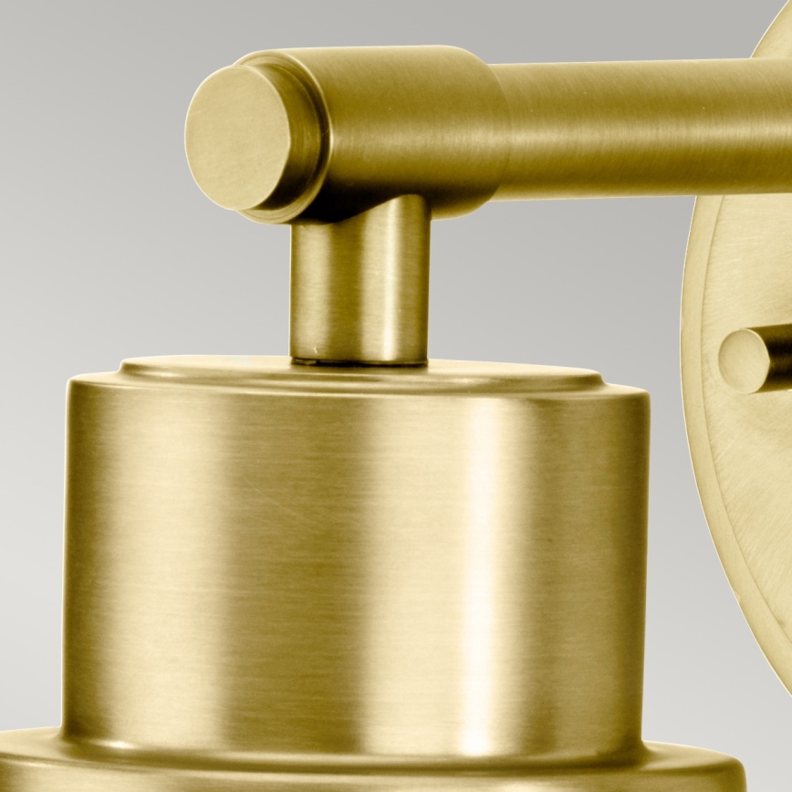 Elstead BATH-MORVAH1-BB - Kylpyhuoneen seinävalaisin MORVAH 1xE27/60W/230V IP44 gold